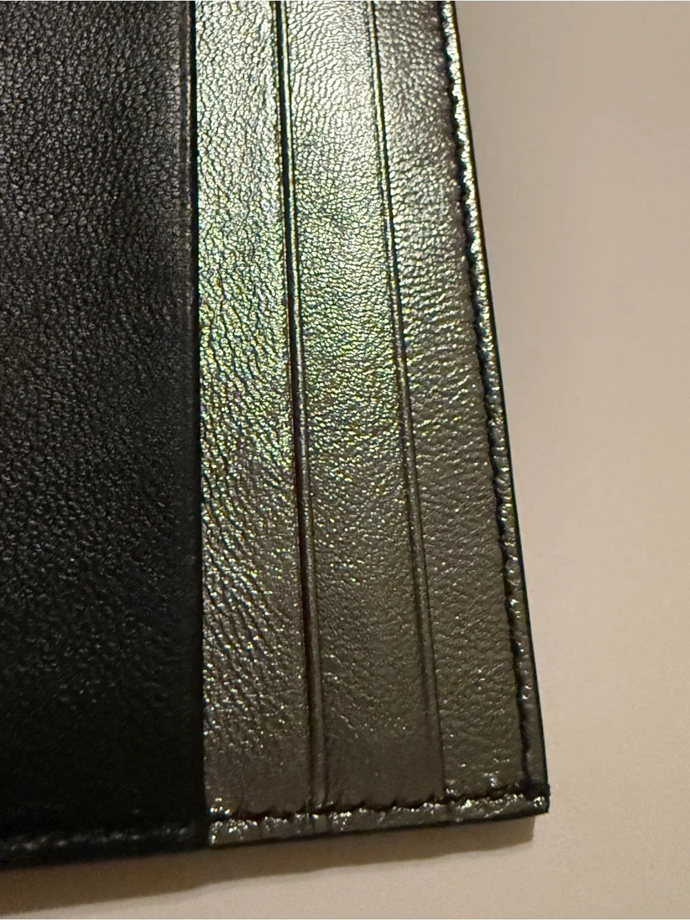Givenchy 4G Embossed Leather Card Holder Black Silver